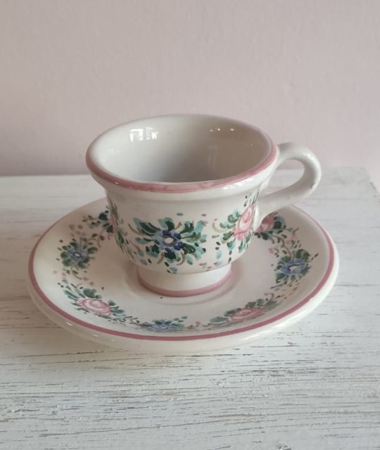 ceramica dipinta a mano, con disegno esclusivo Petit Rose